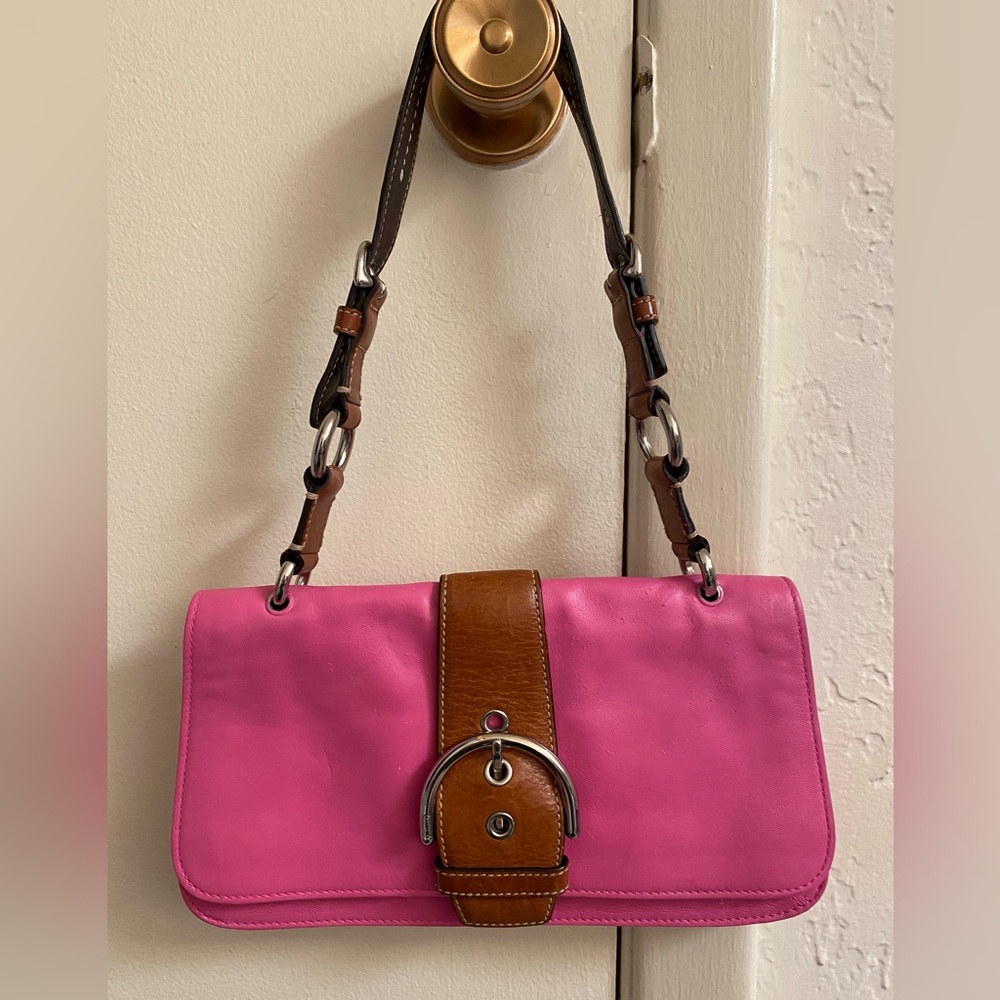 Coach Y2K Pink & Brown Soho Purse
